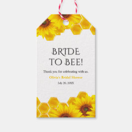 Honeycomb Brud till Bee Bröllopsdusch Tack  Presentetikett