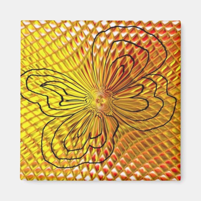 Honeycomb Butterfly Magnet (Framsidan)