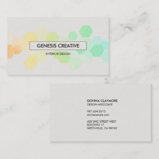 Honeycomb Gradient Platinum Visitkort