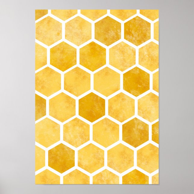 Honeycomb-gulten poster bikonst (Framsidan)