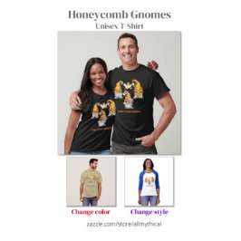 Honeycomb Hat Gnome Honung med bin Unisex T Shirt