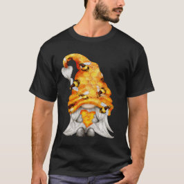 Honeycomb Hat Gnome med bin Holding Honung Unisex T Shirt