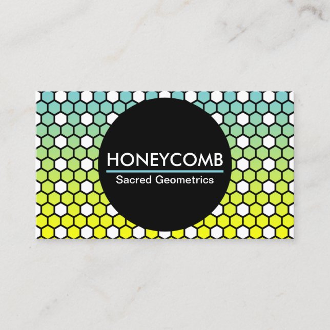 Honeycomb hexa-företag visitkort (Framsida)