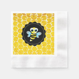 Honeycomb Humla Baby Shower Napkins Pappersservett
