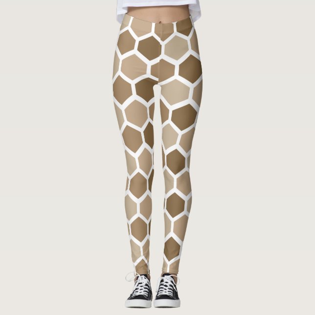 Honeycomb in Sand Leggings (Framsida)