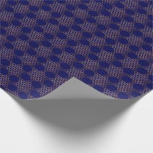 Honeycomb Jewish Stars Wrapping Papper