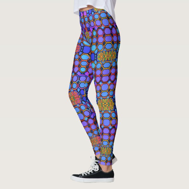 Honeycomb Kaleidoscope Leggings (Vänster)