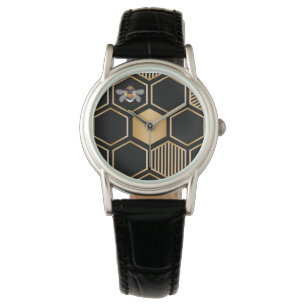 Honeycomb Mönster Armbandsur