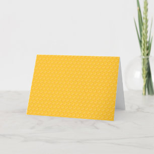 Honeycomb Mönster - Beehive - Gult Helgkort