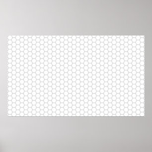 Honeycomb mönster hexagon poster
