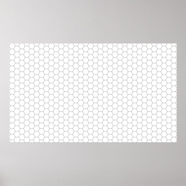 Honeycomb mönster hexagon poster (Framsidan)