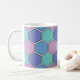 Honeycomb Mönster Pastels Kaffemugg