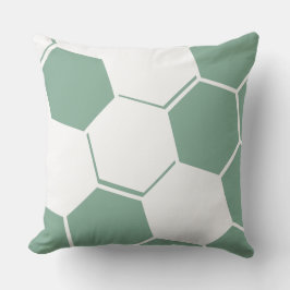 Honeycomb Mönster White och Grått Dekorativ kudde