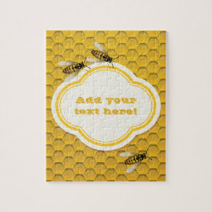 Honeycomb och bin pussel