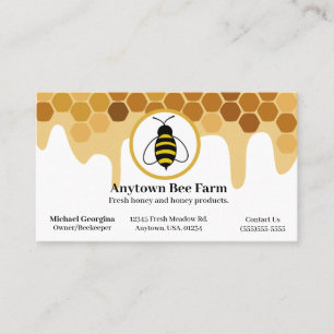 Honeycomb och biodlare visitkort