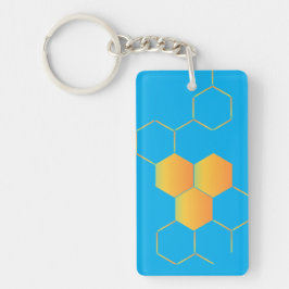 Honeycomb Pattern Keychain