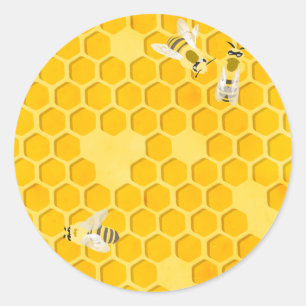 Honeycomb Runt Klistermärke
