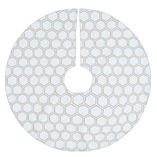 Honeycomb Taupe Neutralt Mönster bibiodlingseper Julgransmatta Borstad Polyester