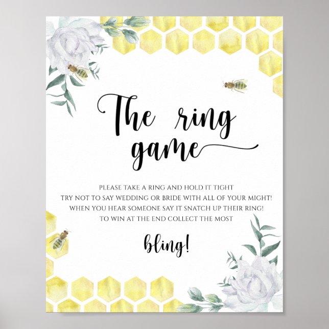 Honeycombi-tema - ring-spelet poster (Framsidan)