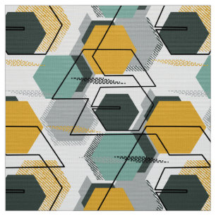 Honeycombs. Abstraktens geometriska mönster.1 Tyg