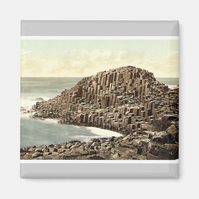 Honeycombs. Giants Causeway. Co. Antrim, Irel Magnet (Framsidan)