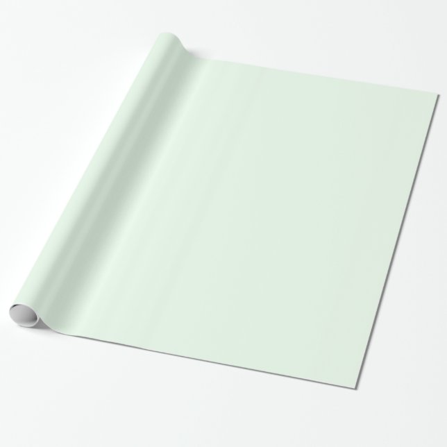 Honeydew Ljust grönt Solid Trend Färg-bakgrund Presentpapper (Utrullad)