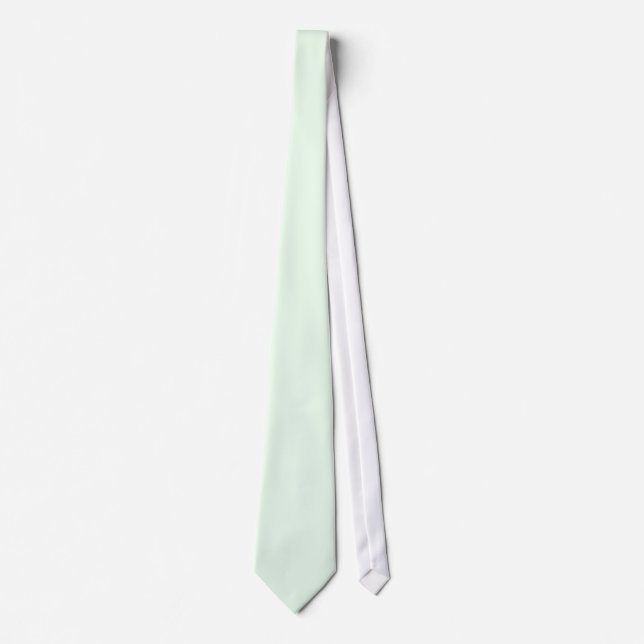 Honeydew Ljust grönt Solid Trend Färg-bakgrund Slips (Framsida)