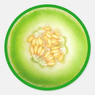Honeydew Melon Sticker Runt Klistermärke