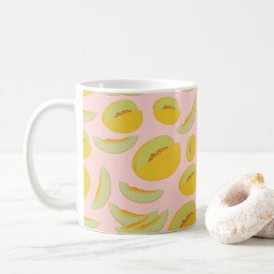 Honeydew Melons Fruit Mönster Flinflip flops Kaffemugg