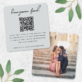 Honeymånfond | QR-kod Fotoregister i Bröllop Tilläggskort