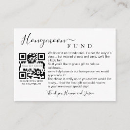 Honeymofonkort med QR Tilläggskort