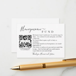 Honeymofonkort med QR Tilläggskort