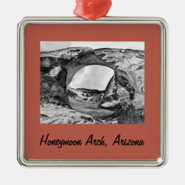 Honeymoon Arch jul Arch Framed Metall Ornamen Julgransprydnad Metall