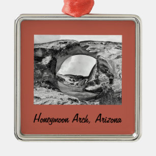 Honeymoon Arch jul Arch Framed Metall Ornamen Julgransprydnad Metall
