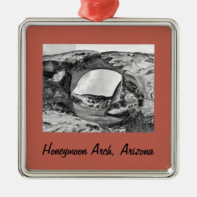 Honeymoon Arch jul Arch Framed Metall Ornamen Julgransprydnad Metall (Framsidan)