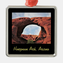 Honeymoon Arch jul Arch Silver Färg Framed Julgransprydnad Metall