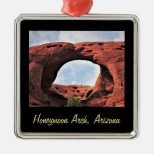 Honeymoon Arch jul Arch Silver Färg Framställnin Julgransprydnad Metall