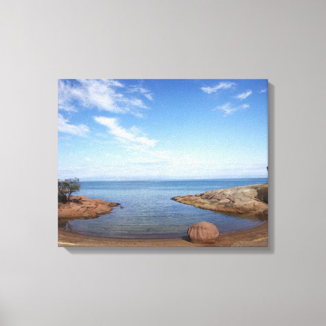 Honeymoon Bay, Coles Bay, Freycinet National Canvastryck (Framsida)