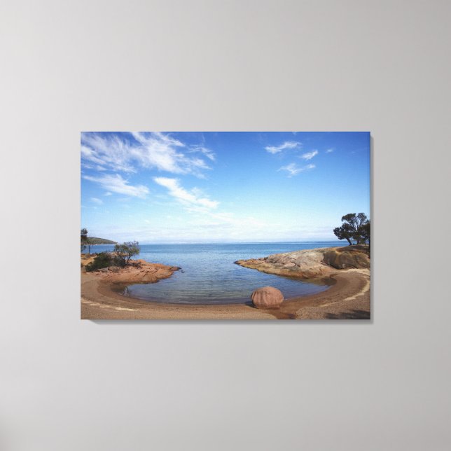 Honeymoon Bay, Coles Bay, Freycinet National Canvastryck (Framsida)