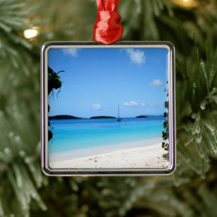 Honeymoon Bay (St. Thomas, USVI) Julgransprydnad Metall