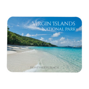 Honeymoon Beach, St. John Island, Jungfruöarna Magnet