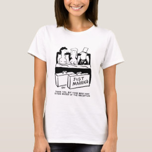 Honeymoon Bröllop Natt för Bride & Groom T Shirt