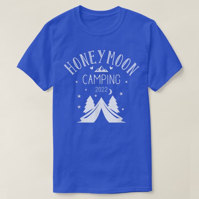Honeymoon Camping for par 2022 Ny gifta T Shirt (Design framsida)