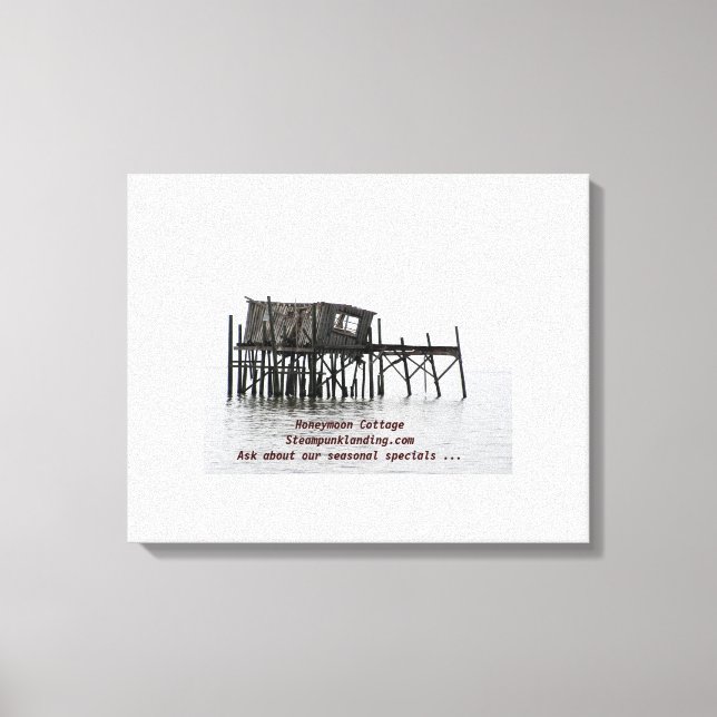 Honeymoon Cottage - Steampunk Landing Canvastryck (Framsida)