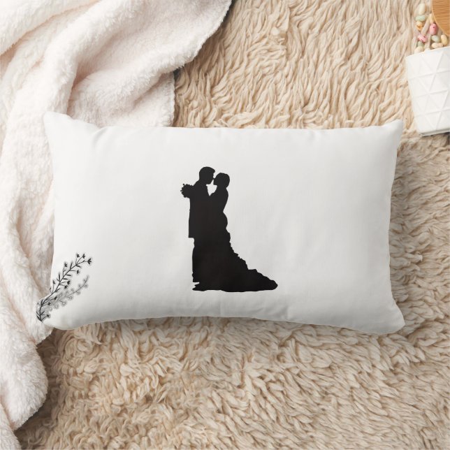 Honeymoon Couple photo pillow Lumbarkudde (Filt)
