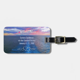 Honeymoon Cruise Destination Wedding Ocean Sunset Bagagebricka