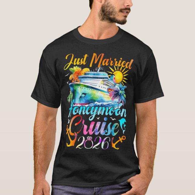Honeymoon Cruise For Matching Couples 2026 Just Ma T Shirt (Framsida)