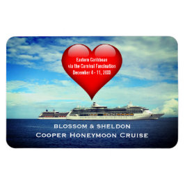 Honeymoon Cruise Frakt Cabin Door Marker Heart Magnet