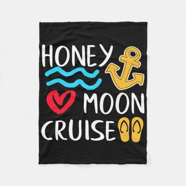 Honeymoon Cruise Frakt Par Underbar Gift Bride&am Fleecefilt (Framsidan)
