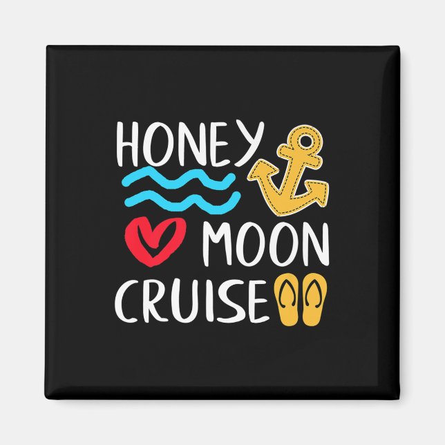Honeymoon Cruise Frakt Par Underbar Gift Bride&am Magnet (Framsidan)
